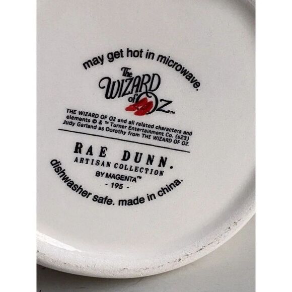 Rae Dunn Wizard of Oz Follow The Yellow Brick Road Dorothy Double Sided Mug NEW - Picture 8 of 8